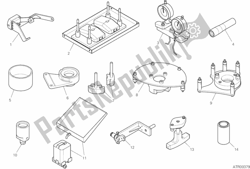 All parts for the 01b - Workshop Service Tools (engine) of the Ducati Superbike Panigale V4 S 1100 2019